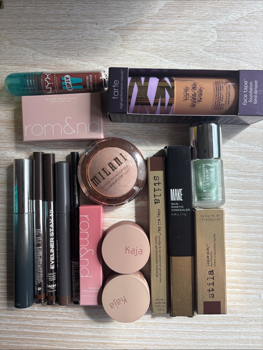 NEW makeup bundle Tarte stila kaja rom&nd, Wonderskin
